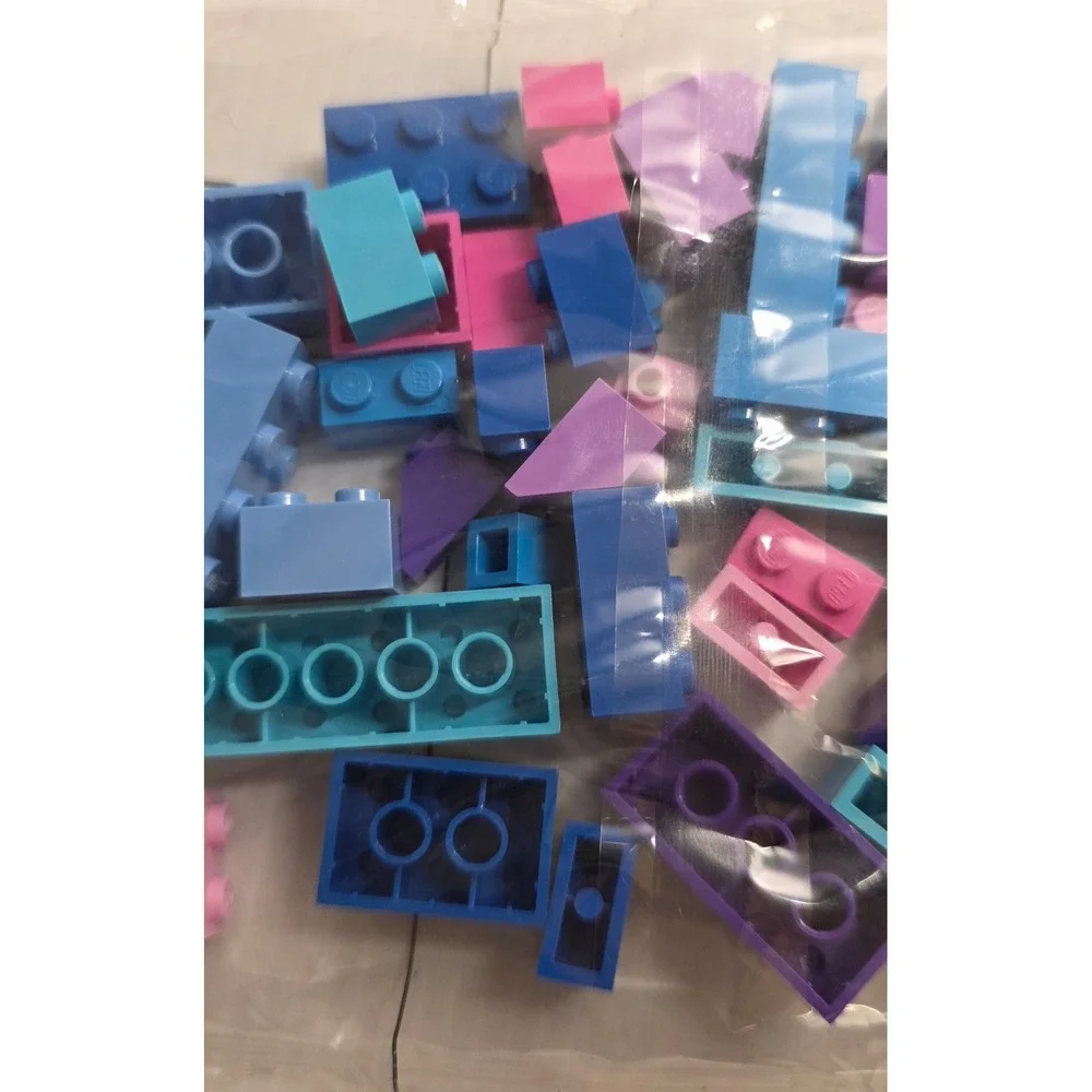 LEGO Creator Sealed Internal Parts Bag Blue Pink Purple Bricks 2012 2.1‎ oz